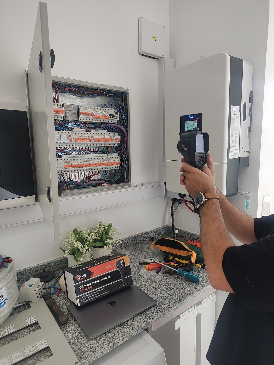 Tablero eléctrico de la instalación